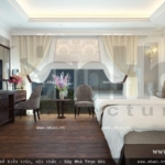 Phòng ngủ khách sạn thoáng và rộng sh ks 0022