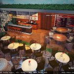 Thiết kế quán cafe trên sân thượng sh ks 0022