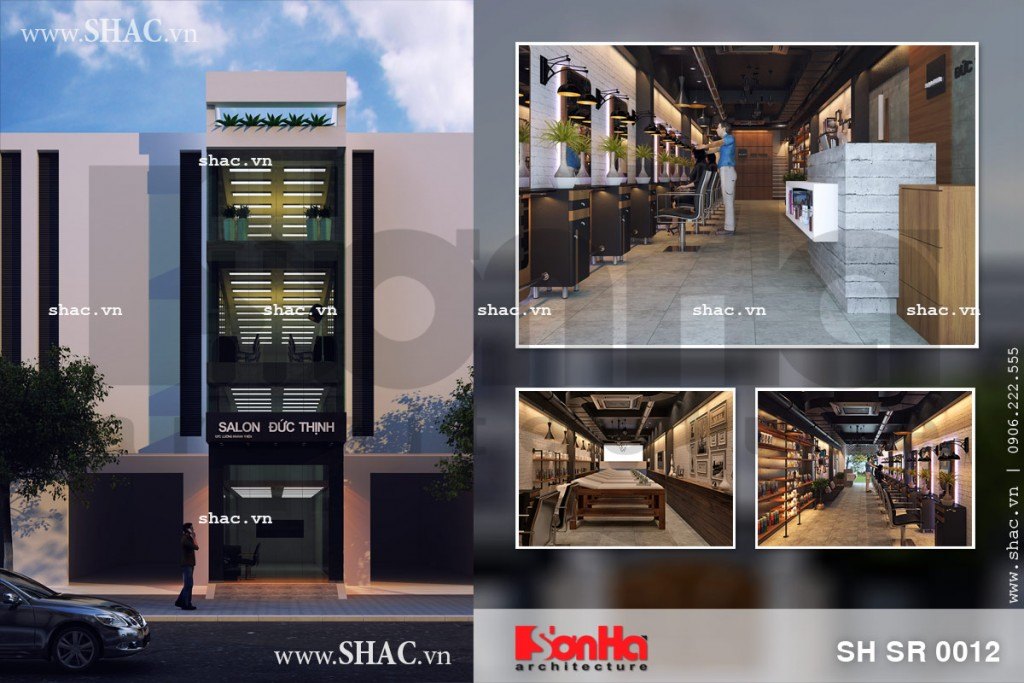 Thiết kế trung tâm chăm sóc tóc Thiết kế trung tâm chăm sóc tóc sh sr 0012