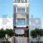 Mẫu nhà ống hiện đại 4 tầng rưỡi sh nod 0128