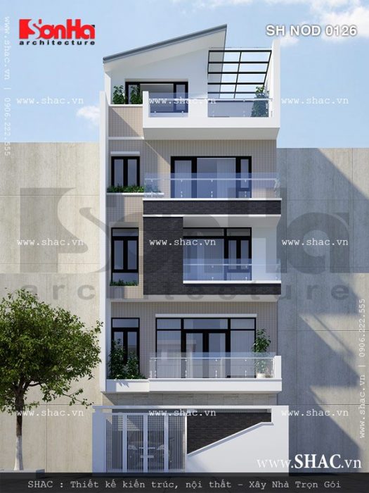 Mẫu nhà ống hiện đại đẹp sh nod 0126
