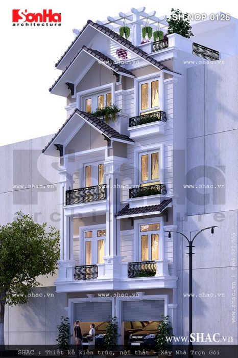 Mẫu nhà ống mang phong cách châu âu sh nod 0126