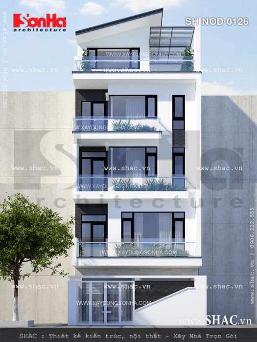 Nhà ống phong cách hiện đại sh nod 0126