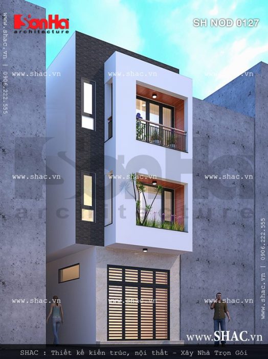 Nhà phố 3 tầng hiện đại sh nod 0127