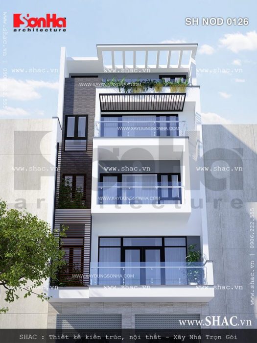 Nhà phố mặt tiền 7m đẹp sh nod 0126