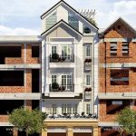 Phương án nhà ống có mặt tiền ấn tượng sh nod 0126