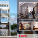 Nhà ống có sân trước và cổng đẹp sh nod 0128