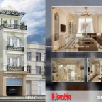 Thiết kế nhà phố tân cổ điển đẹp sh nop 0082