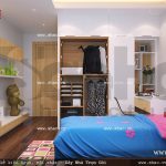 Thiết kế phòng ngủ cho con nhỏ sh nod 0125