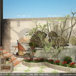 Tiểu cảnh được thiết kế đẹp sh nod 0128