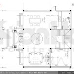 Bản vẽ mặt bằng tầng 1 của biệt thự sh btp 0066