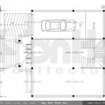 Bản vẽ mặt bằng tầng hầm của biệt thự sh btp 0066