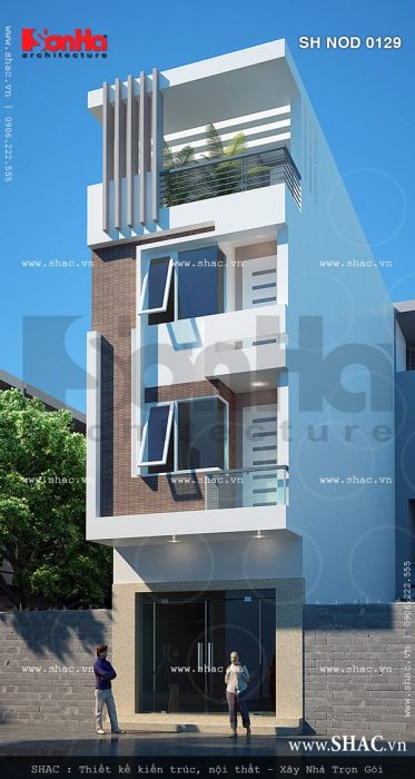 Nhà ống 4 tầng 4x15m sh nod 0129