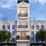 Nhà phố 4 tầng kiến trúc pháp sh nop 0084
