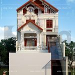 Nhà phố kiến trúc pháp mặt tiền 8m sh nop 0083