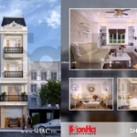 Nhà phố mặt tiền 4m kiểu pháp sh nop 0084