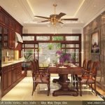 Nội thất phòng ăn được làm từ gỗ sh nop 0086