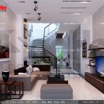 Phòng khách hiện đại cho nhà ống sh nod 0129