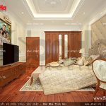 Sân và nội thất gỗ tạo nên sự mát mẻ cho phòng ngủ sh nop 0083