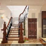 Thiết kế chân cầu thang đẹp và hợp lý sh nop 0086