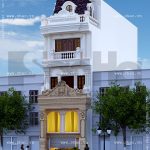 Thiết kế nhà phố kiểu pháp đẹp sh nop 0085