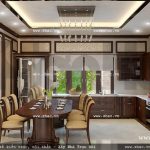Thiết kế phòng ăn đẹp theo phong cách cổ điển sh nop 0085