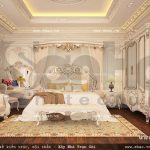 Thiết kế phòng ngủ phong cách pháp lãng mạn sh btp 0067