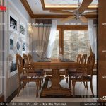 Bàn ghế phòng ăn sang trọng sh nop 0088