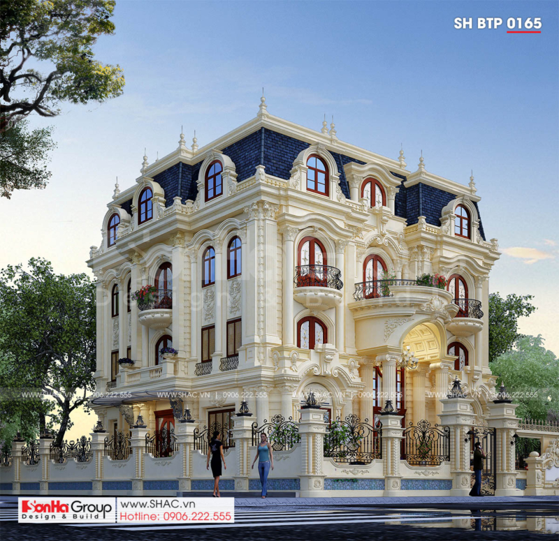 biệt thự 4 tầng tân cổ điển biệt thự 4 tầng tân cổ điển