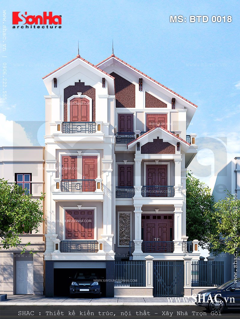 biệt thự 4 tầng tân cổ điển biệt thự 4 tầng tân cổ điển