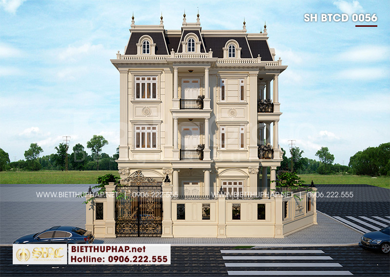 biệt thự 4 tầng tân cổ điển biệt thự 4 tầng tân cổ điển