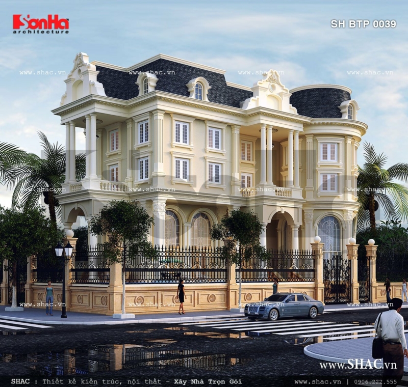 biệt thự 4 tầng tân cổ điển biệt thự 4 tầng tân cổ điển