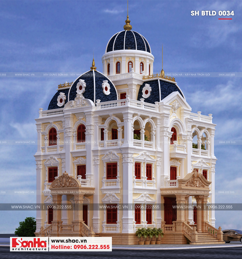 biệt thự 4 tầang tân cổ điển biệt thự 4 tầng tân cổ điển