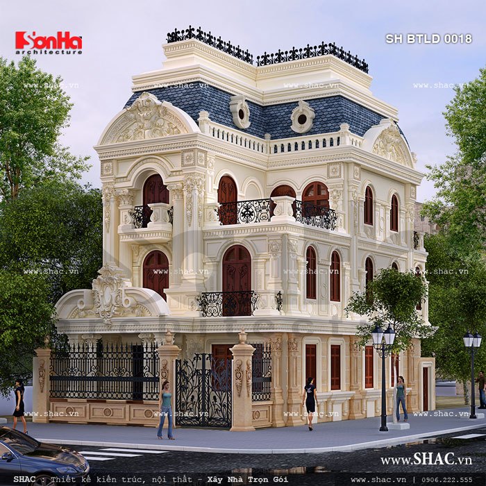 biệt thự 4 tầng tân cổ điển biệt thự 4 tầng tân cổ điển