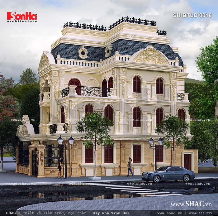 biệt thự 4 taầng tân cổ điển biệt thự 4 tầng tân cổ điển