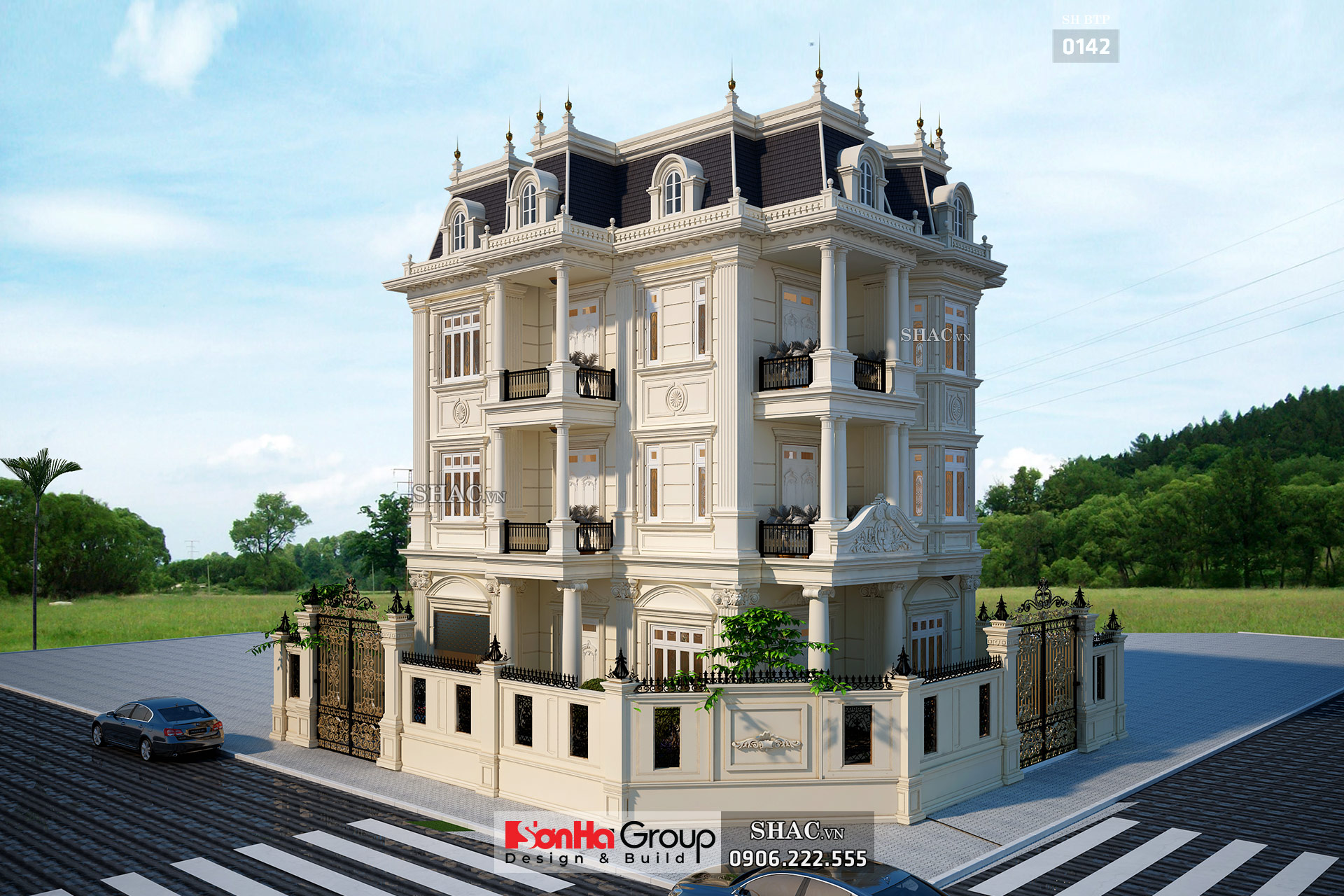 biệt thự 4 tầng tân cổ điển biệt thự 4 tầng tân cổ điển