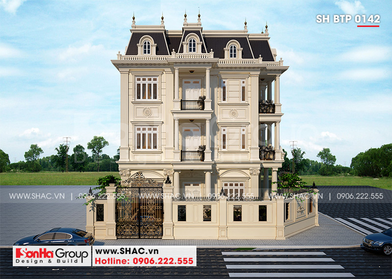 biệt thự 4 tầng tân cổ điển biệt thự 4 tầng tân cổ điển