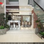 Không gian tầng 1 dành để bếp ăn sh nod 0132