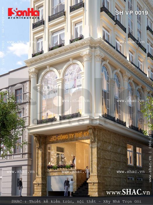 Kiến trúc pháp đẹp và sang trọng của tòa nhà sh vp 0019