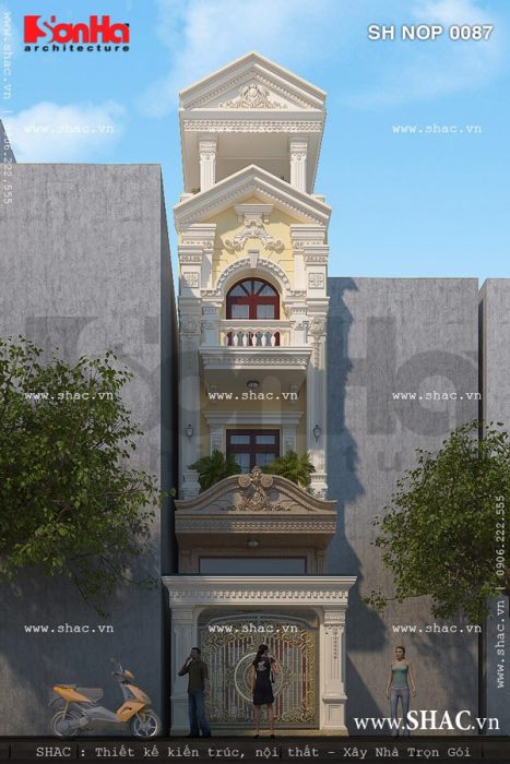 Nhà phố mặt tiền 4m sh nop 0087