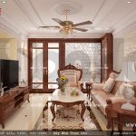 Nội thất phòng khách mang phong cách cổ đẹp sh nop 0087