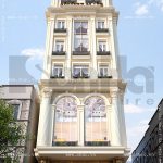 Phối cảnh tòa nhà văn phòng kiểu pháp đẹp sh vp 0019