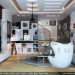 Phòng khách được thiết kế theo phong cách hiện đại sh nod 0130