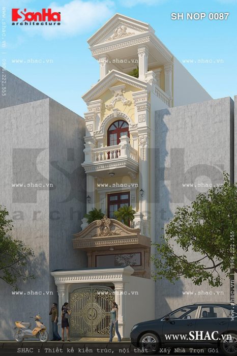 Phương án nhà phố có cổng sh nop 0087