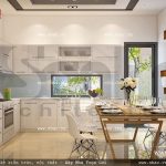 Thiết kế bàn ăn hiện đại, gọn gàng sh nod 0130