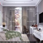 Thiết kế phòng ngủ kiểu pháp lãng mạn sh vp 0019
