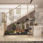 Tiểu cảnh gầm cấu thang đẹp sh nod 0131