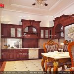 Tủ gỗ đẹp cho phòng bếp sh nop 0089