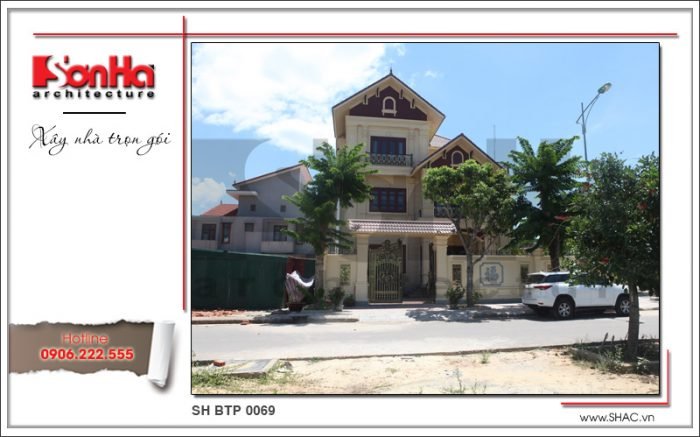 Biệt thự kiến trúc Pháp có thiết kế đẹp và rộng rãi – SH BTP 0069 1