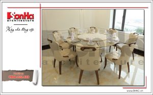 10 Ảnh nộ thất thực tế phòng ăn nhà hàng cổ điển Pháp tại Quảng Ninh sh bck 0035